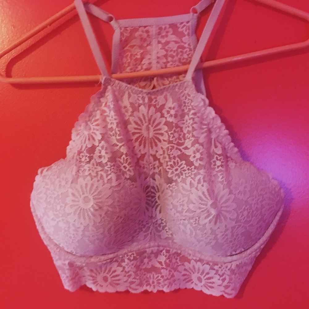 VICTORIA SECRET BLUSH HIGH NECK BRALETTE